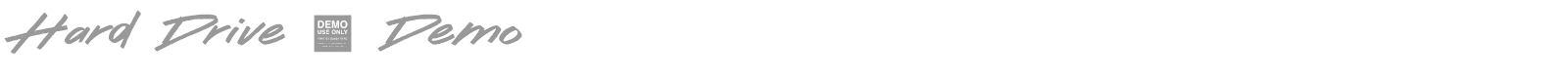 Hard Drive font preview
